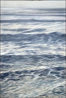 oil painting, seascape, evening sea, 