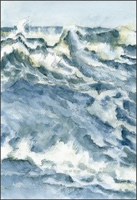 sea study, watercolour