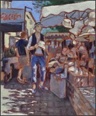 The hat seller, Market day, St Remy de Prevence